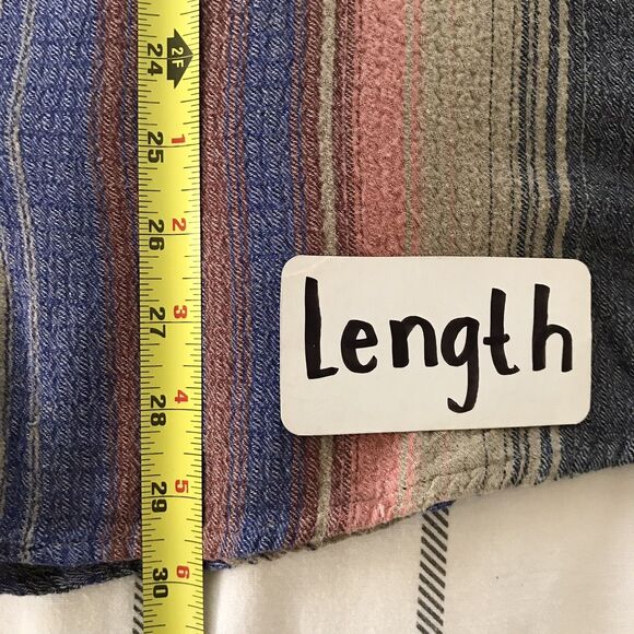 Urban Outfitters BDG Colorful Striped Casual Ovesized Long Sleeve Shirt - S - Picture 6 of 8